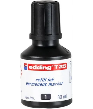 Edding T25 Permanent Marker Mürekkebi 30 ml. SİYAH