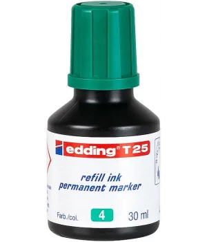 Edding T25 Permanent Marker Mürekkebi 30 ml. YEŞİL