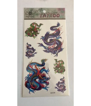 Ejderha Modeli Yapıştırma Sticker Dövme Geçici Dövme Temporary Tattoos