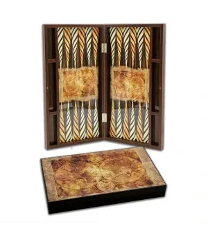 Elegance Glossy Old Map Tavla