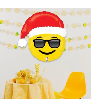 Emoji Santa Grabo Folyo Balon 25