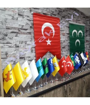 Eski Türk Devletleri Bayrak Seti (17li )