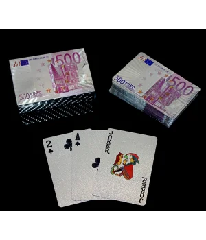 Euro Tasarımlı Gümüş İskambil Oyun Kartı Alk2812