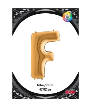 F Harf Altın Folyo Balon 40