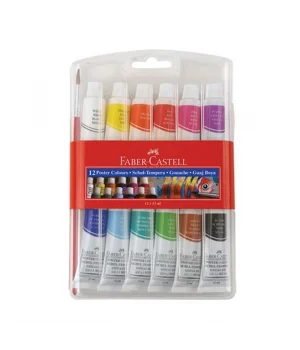 Faber Castell Guaj Boya Seti 12 Renk x 12 ml. Tüp