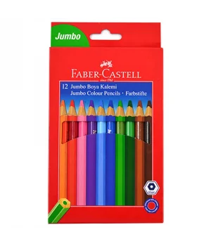Faber Castell Jumbo Kuru Boya 12 Renk