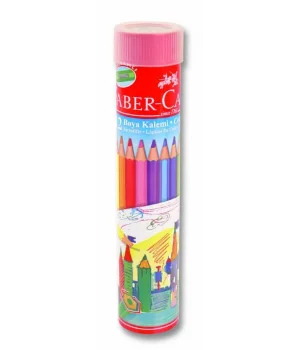 Faber Castell Kuru Boya 12 Renk Metal Tüpte