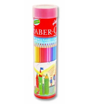 Faber Castell Kuru Boya 24 Renk Metal Tüpte