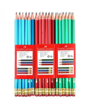 Faber Castell Mercanlı Silgili Kurşun Kalem 12 Adet