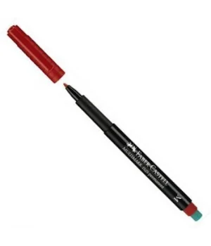 Faber Castell Multimark 1525 Permanent Asetat Kalemi 1.0 mm (M) KIRMIZI