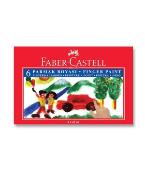 Faber Castell Parmak Boyası 6 Renk x 25 ml.