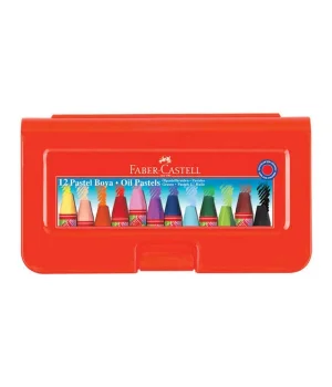 Faber Castell Plastik Çantalı Pastel Boya 12 Renk