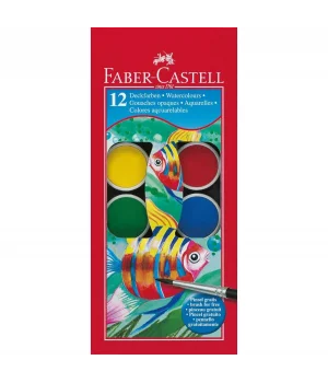 Faber Castell Sulu Boya 12 Renk Küçük Tablet