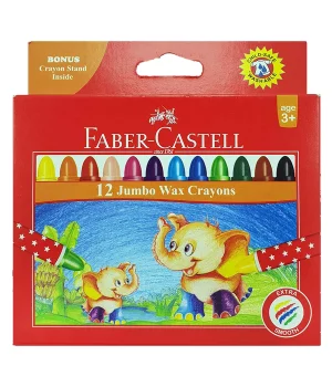Faber Castell Süper Yıkanabilir Mum Boya 12 Renk