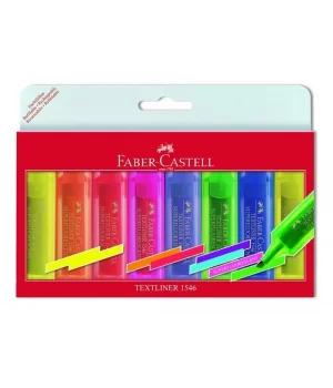 Faber Castell Textliner 1546 Fosforlu İşaretleme Kalemi Seti 8 Renk