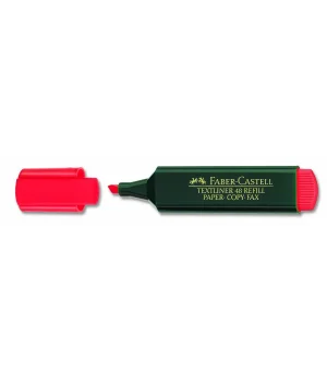 Faber Castell Textliner 48 Fosforlu İşaretleme Kalemi KIRMIZI