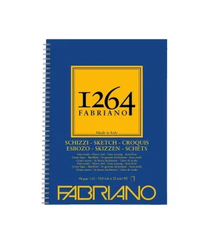 Fabriano 1264 Sketch Paper Yandan Spiralli Eskiz Çizim Defteri 90 gr. A5 60 yaprak