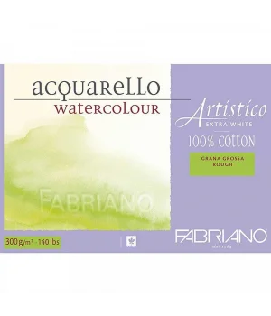 Fabriano Artistico Extra White Sulu Boya Defteri Blok Rough - Kalın Doku 300 gr. 26x36 cm. 12 yaprak