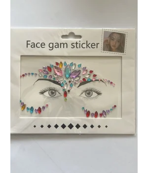Face Gems Kristal Yüz Taşı Model 19