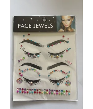 Face Gems Kristal Yüz Taşı Model 21