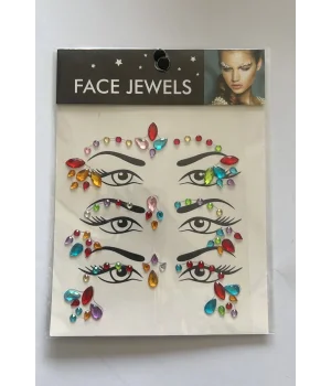 Face Gems Kristal Yüz Taşı Model 22