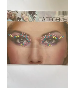 Face Gems Kristal Yüz Taşı Model 27