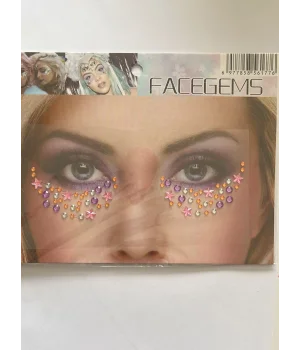 Face Gems Kristal Yüz Taşı Model 28