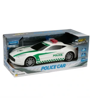 Fast Wheels 1:16 Işıklı ve Sesli Polis Arabası