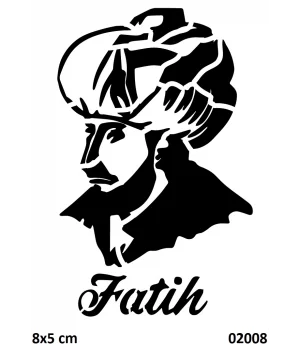 Fatih Sultan Mehmet Geçici Dövme Şablonu