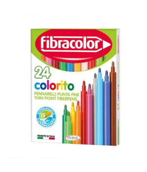 Fibracolor Colorito Keçeli Boya Kalemi 24 Renk