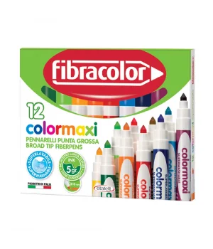 Fibracolor Colormaxi Jumbo Keçeli Kalem 12 Renk