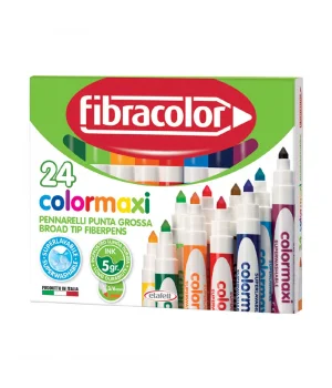Fibracolor Colormaxi Jumbo Keçeli Kalem 24 Renk