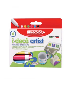 Fibracolor i-Deco Artist Dekorasyon Kalemi 6 Renk