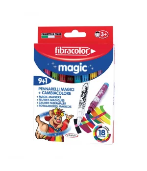 Fibracolor Magic Renk Değiştiren Keçeli Kalem 9+1 Renk