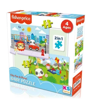 Fisher Price Baby City Fun & Picnic 2’si 1 Arada Puzzle