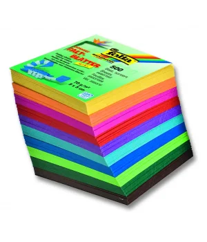 Folia Origami Kağıdı 5x5 cm. 10 Renk 500 Adet