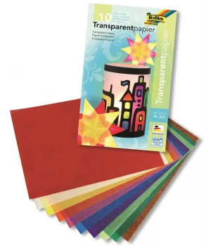 Folia Transparan Kağıt 18.5x29.7 cm. 42 gr. 10 Renk