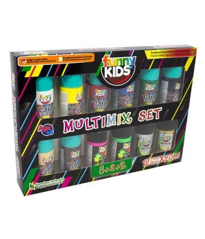 Funny Kids Multimix 20 Ml.x 12 Renk Tüp Set (FNNY-MLTX-020-05686)