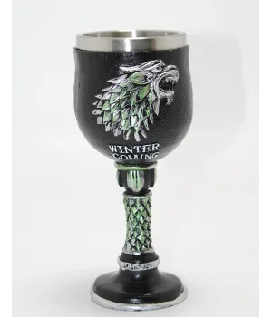 Game Of Thrones House Stark 3D Kabartmalı Çelik Kadeh Bardak Alk4379