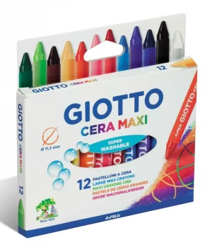 Giotto Cera Maxi Jumbo Mum Boya 12 Renk