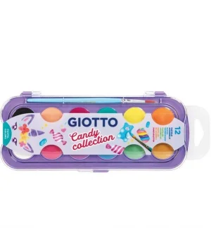 Giotto Sulu Boya 12 Renk Pastel Tonlar 30 mm. Çap