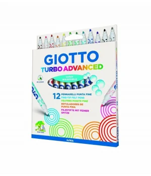 Giotto Turbo Advanced Keçeli Kalem 12 Renk