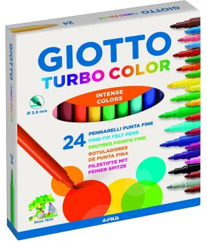 Giotto Turbo Color Keçeli Boya Kalemi 24 Renk