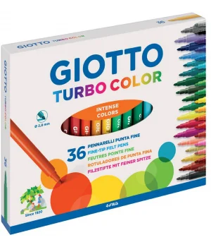 Giotto Turbo Color Keçeli Boya Kalemi 36 Renk