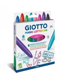 Giotto Turbo Magic Lettering Keçeli Kalem 8 Renk
