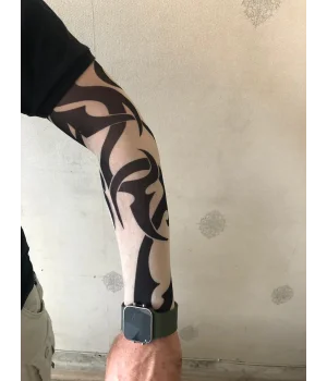 Giyilebilir Dövme Tribal Dövme Çift Kol