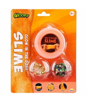 Gloopy Karanlıkta Parlayan Turuncu Slime