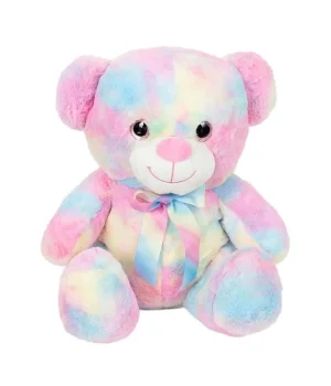Gökkuşağı Renkli Peluş Ayı 45 cm