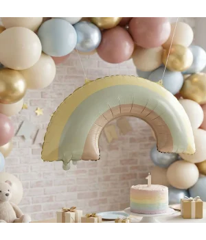 Gökkuşağı Şekilli Retro Folyo Balon