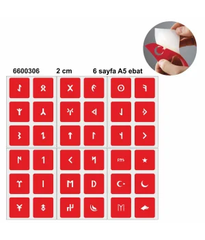 Göktürkçe Dövme Harf Şablonu Seti